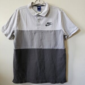 Vintage‎ Nike Polo Shirt Men's Size Medium Y2K Color Block 3 Color